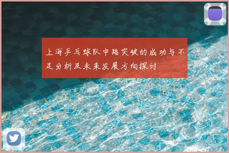 上海乒乓球队中路突破的成功与不足分析及未来发展方向探讨